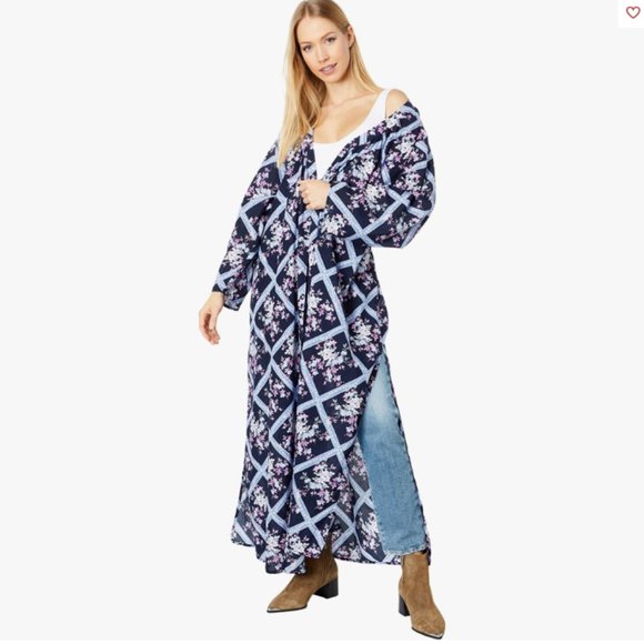 NWT Free People I'm The One Robe / Midnight Combo, XS/S - Picture 1 of 3